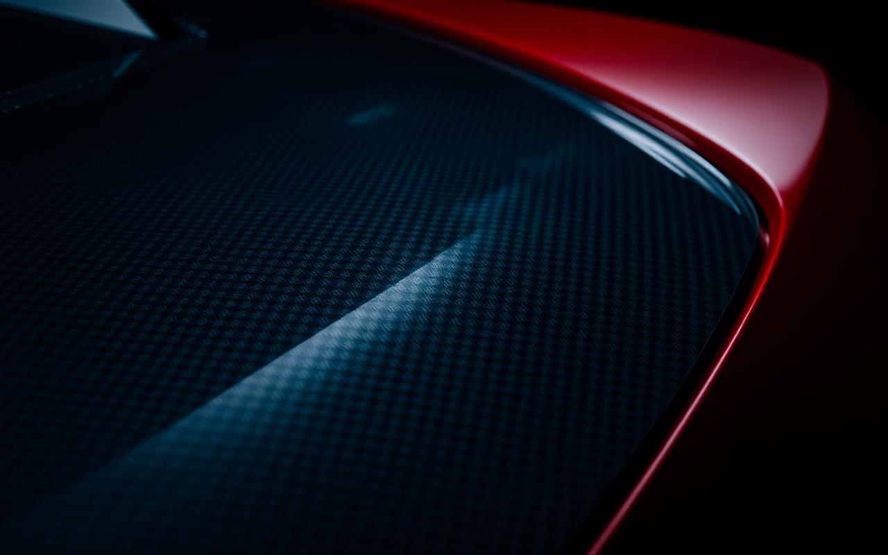 Lexus SC430 carbon fiber hood close-up — CFGMOD carbon fiber and fiberglass modification