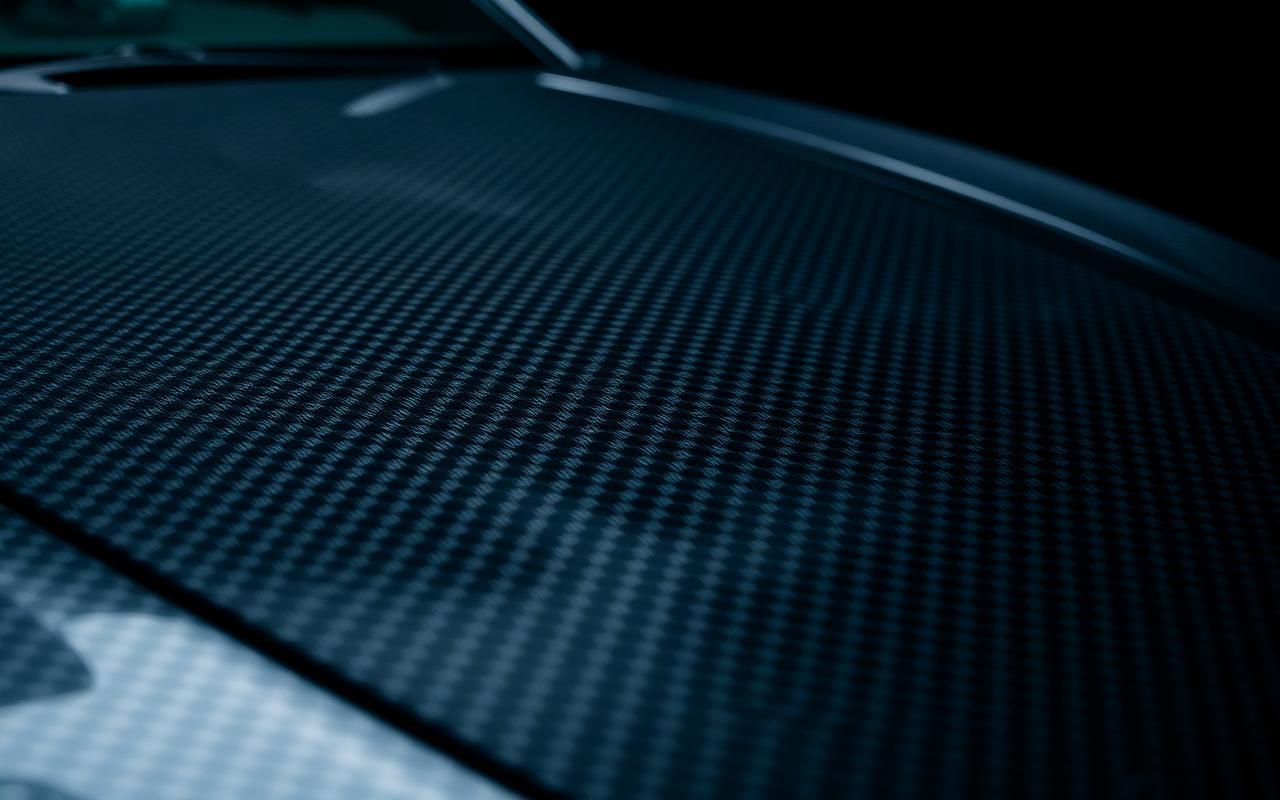 Honda Civic (EG–FK8) carbon fiber hood close-up — CFGMOD carbon fiber and fiberglass modification