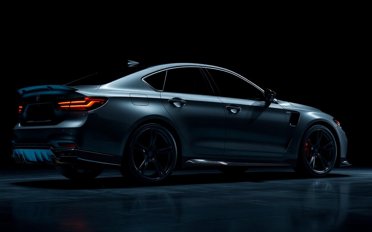 Lexus GS side profile with carbon side skirts — CFGMOD carbon fiber and fiberglass modification