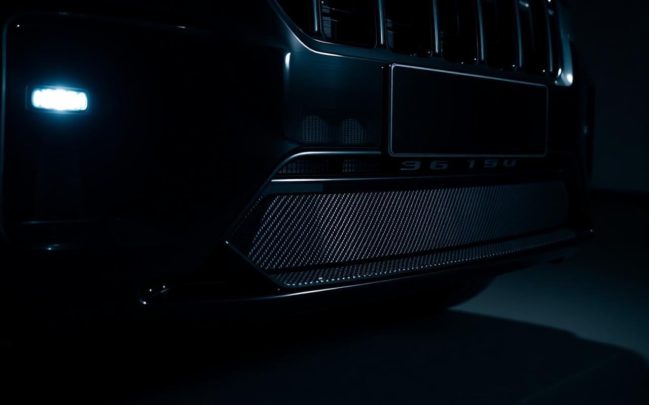 Jeep Grand Cherokee (WK2 / SRT) carbon rear wing and diffuser detail — CFGMOD carbon fiber and fiberglass modification