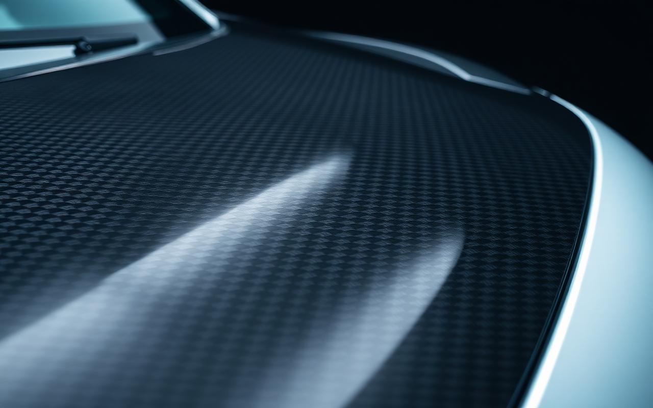 Volvo V70 / V70 R carbon fiber hood close-up — CFGMOD carbon fiber and fiberglass modification