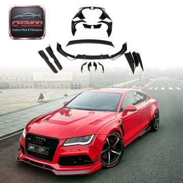For Audi A7 S7 MB Style Front Rear Lips Wide Fender Flares Resin Wide Body Kit For Audi A7 S7 MB Style Front Rear Lips Wide Fender Flares Resin Wide Body Kit