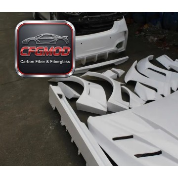 For 4series/F32/F82 Conversion LJZXG White New Wide Body Kit Glass Fiber (front Bumper Rear Bumper Side Skirt Rear Lip Fenders)
