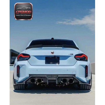 2022+ BMW M2 G87 AR Style Dry Carbon Fiber Rear Lip Diffuser