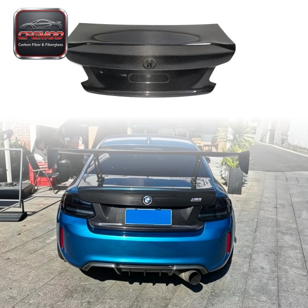 2014-2020 BMW 2 Series F22 M2 M2C F87 Carbon Fiber Ducktail Trunk Lid