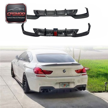 BMW 6 Series M6 F06 F12 F13 MP Style Carbon Fiber Rear Lip Diffuser