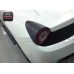 Dry Carbon Fiber V Style Rear Taillight Covers Trim for Ferrari 458 Italia Spider 2018+