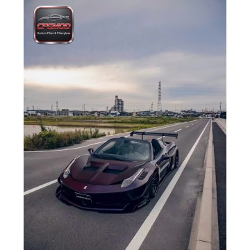 For Ferrari 458 LB Style Wide Body Kit Front Rear Bumper Side Skirts Hood Rear Wing Fender Flares For Ferrari 458 LB Style Wide Body Kit Front Rear Bumper Side Skirts Hood Rear Wing Fender Flares