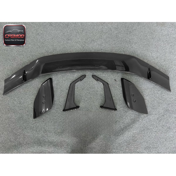 AD Style Carbon Fiber Rear Wing Spoiler for 2023 Honda Civic FL5 Type R Rear Trunk Roof Wing Tuning Parts
