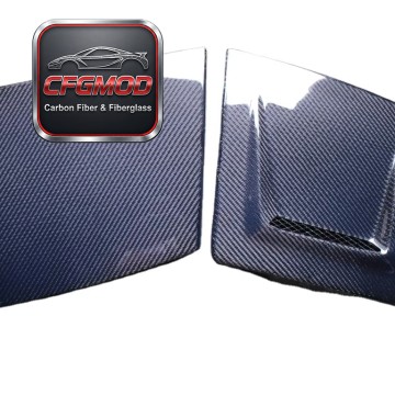 Black Luxury RX7 FC 3S Carbon Fiber Vented Head Light Cover for Mazda 2000-2002 RHS (Pairs)