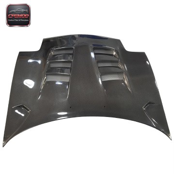 Black RX7 FD3S RE-GT Style Hood Bonnet CF Carbon Fiber Brand