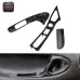 2000-2002 RX7 FD3S RHD Inner Door Handle Replacement Interior Kits Left and Right Sides Carbon Fiber Black Polished