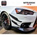 For Evo 10 Carbon Fiber Bumper Canard Carbon