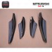 For Evo 10 Carbon Fiber Bumper Canard Carbon