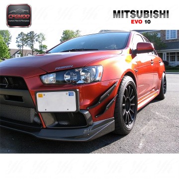 FOR LANCER EVO X EVO 10 CARBON FIBER FRONT BUMPER CANARDS 4 PCS Brand High Quality Easy Installation FOR LANCER EVO X EVO 10 CARBON FIBER FRONT BUMPER CANARDS 4 PCS Brand High Quality Easy Installation