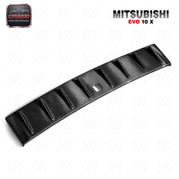 Black Carbon Vortex Generator Roof Wing Rear Spoiler for Mitsubishi Lancer EVO 10 08-09 CZ4A