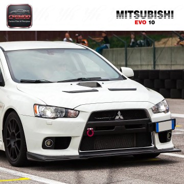 Black Carbon Fiber Front Lip Auto Parts for Evolution EVO10 with