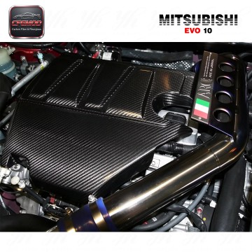 New Carbon Fiber 2008-2012 Mitsubishi Evolution EVO 10 OEM Style Mivec Turbo Engine Cover High Glossy Finish New Carbon Fiber 2008-2012 Mitsubishi Evolution EVO 10 OEM Style Mivec Turbo Engine Cover High Glossy Finish