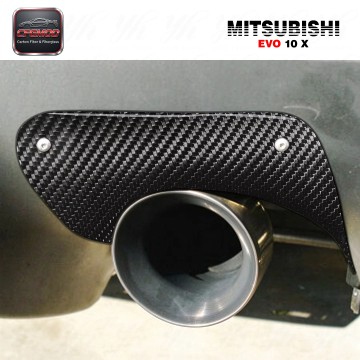Auto Bodykit CF Carbon Fiber Rear Bumper Exhaust Heatshield for 08-12 Lancer Evolution X EVO 10