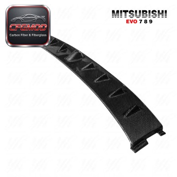 Black Carbon Fiber Rear Roof Spoiler Wing for 2001-2007 Lancer Evolution EVO 7 8 9 Vortex Air Generator Brand