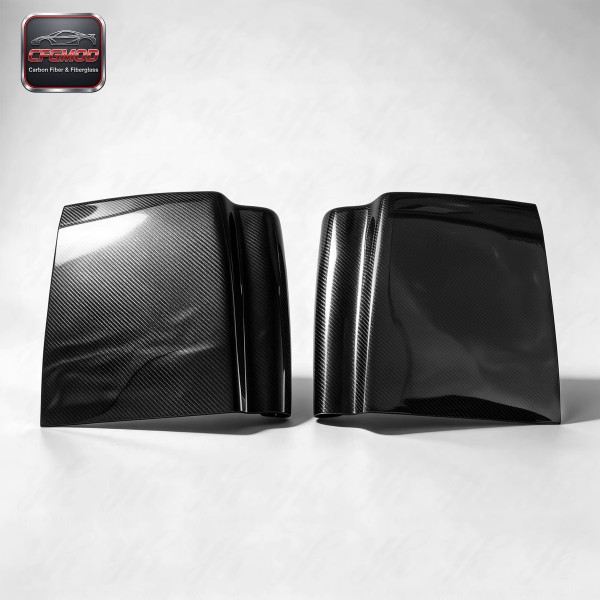 For CF Universal Rear Bumper Side Diffuser (Fit All Models for EVO & Subaru) Carbon Fiber