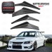 Carbon Fiber OEM Front Bumper 4pcs Splitter Front Bumper Canardsfor Evolution Evo 7 CF