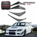 Carbon Fiber OEM Front Bumper 4pcs Splitter Front Bumper Canardsfor Evolution Evo 7 CF