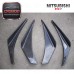 Carbon Fiber OEM Front Bumper 4pcs Splitter Front Bumper Canardsfor Evolution Evo 7 CF