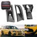 VS Style Carbon Fiber Front Bumper Air Duct Oil Cooler Guide 3Pcs Set for Mitsubishi Lancer Evolution EVO 8 CT9A