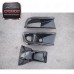 VS Style Carbon Fiber Front Bumper Air Duct Oil Cooler Guide 3Pcs Set for Mitsubishi Lancer Evolution EVO 8 CT9A