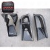 VS Style Carbon Fiber Front Bumper Air Duct Oil Cooler Guide 3Pcs Set for Mitsubishi Lancer Evolution EVO 8 CT9A