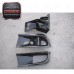 VS Style Carbon Fiber Front Bumper Air Duct Oil Cooler Guide 3Pcs Set for Mitsubishi Lancer Evolution EVO 8 CT9A