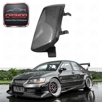 Carbon Fiber 3k Twill Wea for 2001-2007 Mitsubishi Lancer Evolution EVO 7 8 9 RHS Block-off Headlight Replacement 1pcs