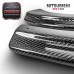 Black High Polished Gloss Finished 2001-2005 EVO 7 EVO 8 EVO 9 JDM Rear Bumper DAMD Extension Spats Carbon Fiber