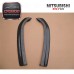 Black High Polished Gloss Finished 2001-2005 EVO 7 EVO 8 EVO 9 JDM Rear Bumper DAMD Extension Spats Carbon Fiber