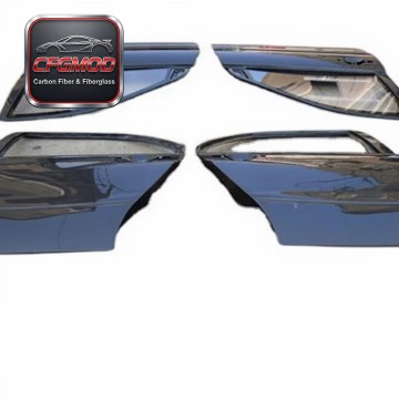 Carbon Fiber EVO 8 9 VC Rear and Front Door 4pcs for Mitsubishi Lancer GRB STI Model Black