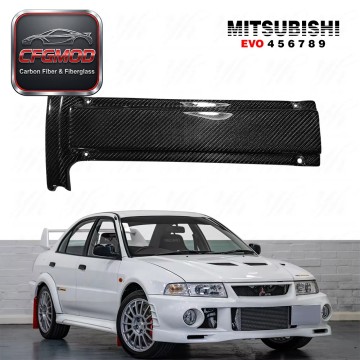 For 2006-2007 Evolution EVO 9 Carbon Fiber Engine Plug Cover Trim