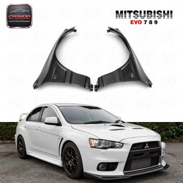 5PCS Voltex Style Carbon Fiber Rear Diffuser with Fitting Kits for Mitsubishi Lancer Evolution EVO 9 IX CT9A Bodykit