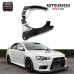 5PCS Voltex Style Carbon Fiber Rear Diffuser with Fitting Kits for Mitsubishi Lancer Evolution EVO 9 IX CT9A Bodykit