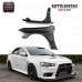 5PCS Voltex Style Carbon Fiber Rear Diffuser with Fitting Kits for Mitsubishi Lancer Evolution EVO 9 IX CT9A Bodykit