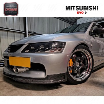 New Car Styling for Evolution EVO 9 SE Front Lip Carbon Fiber Black High Polished High Quality