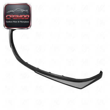 Black Carbon Fiber Front Lip Splitter Valance CF with High Gloss Finish for 03-05 Lancer Evolution EVO 8 Ralliart