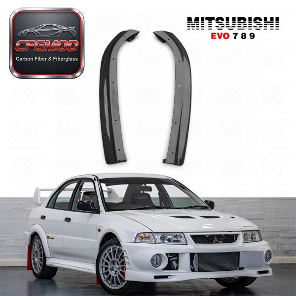 Rear Bumper Extensions Spat Addon Carbon Fiber for Evolution Evo 7 8 9 JDM Damd Style Rear Bumper Extensions Spat Addon Carbon Fiber for Evolution Evo 7 8 9 JDM Damd Style