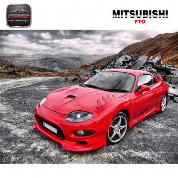 For 1995-2000 FTO OEM Style Carbon Fiber Door Sill Plate (Pair)