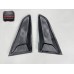Carbon Fiber R Design Rear Side Window Louver Shutter Cover for Ford Mustang 2015-2023 Accessories