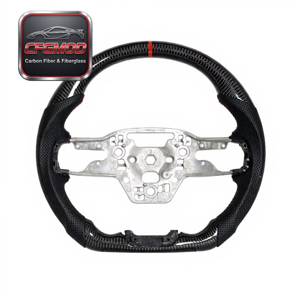 Cross-Border Best-Selling Custom Carbon Fiber Car Steering Wheel for 2024+ for Mustang S650 OLIVER
