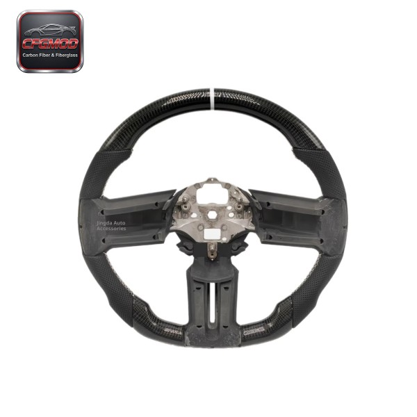 For Mustang Modified Carbon Fiber Pattern Steering Wheel 10-14 Model Upgrade Interior Various Textures OLIVER For Mustang Modified Carbon Fiber Pattern Steering Wheel 10-14 Model Upgrade Interior Various Textures OLIVER