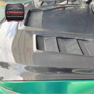Vented Carbon Fiber Front Engine Hood Bonnet for 2015-2017 Ford Mustang Tuning Parts
