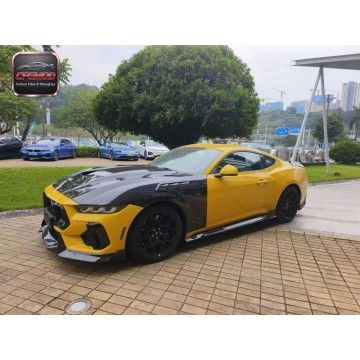 Dry Carbon Fiber JC Design Side Skirt Rocker Panels for Ford Mustang 2024 2025 2026 Accessories