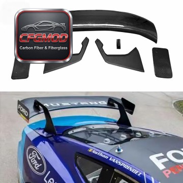 For Ford Mustang 2024+ Carbon Fiber Rear Wing Spoiler Aero For Ford Mustang 2024+ Carbon Fiber Rear Wing Spoiler Aero